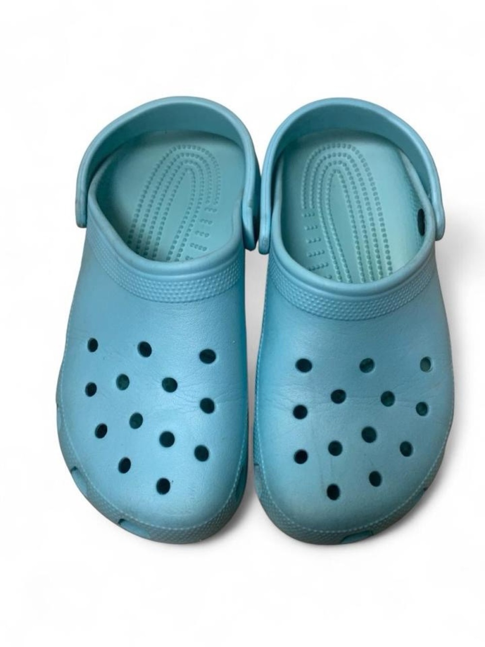 Light Blue Classic Crocs Clogs Size W9 / M7 Aqua Sky